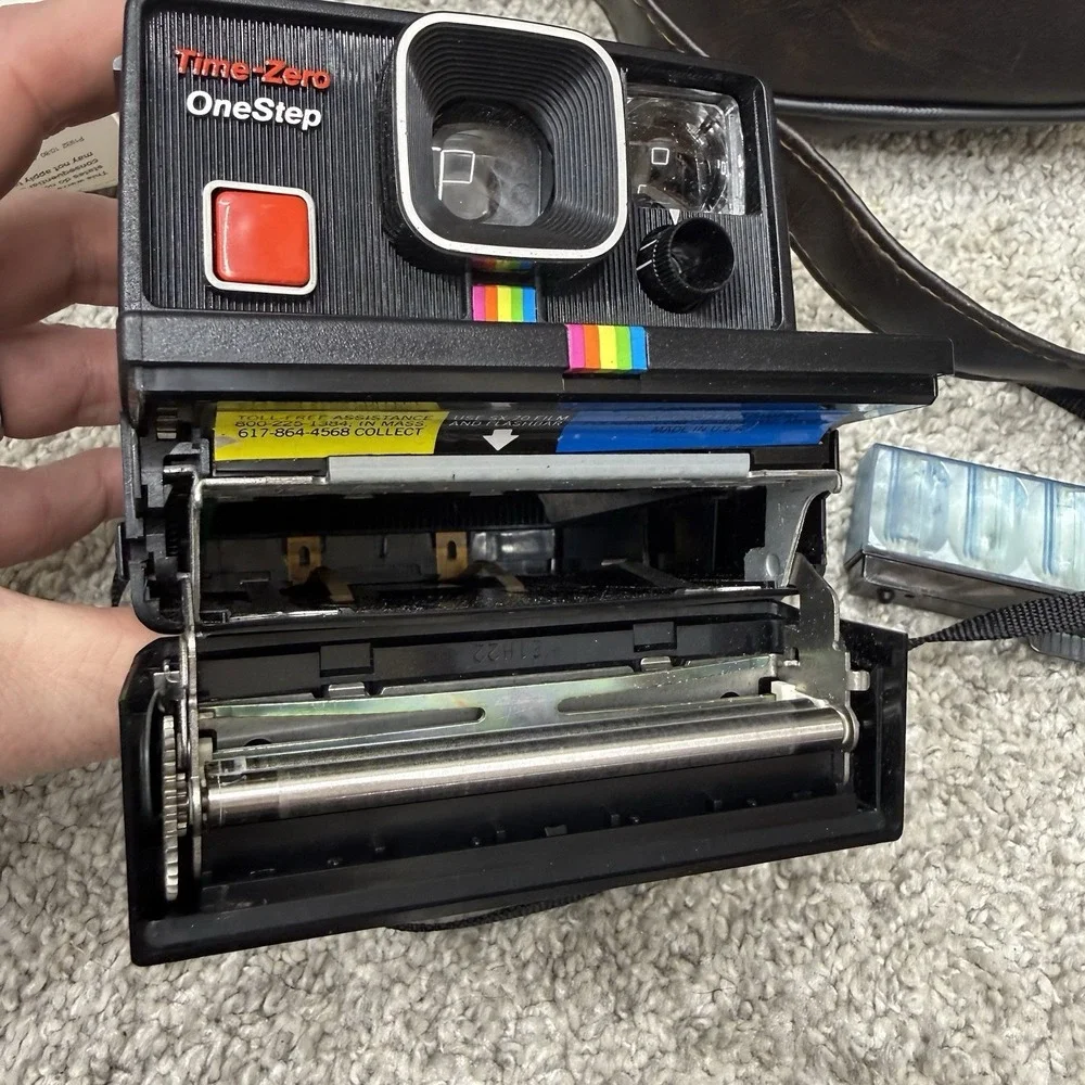 Vintage Polaroid instant land camera time zero one step AS IS untested
